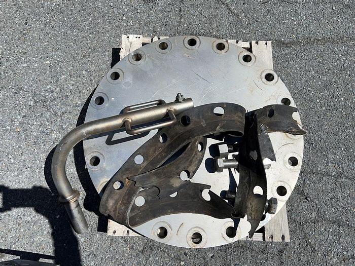 Used Tank, 950 Gallon, S/st, 55 PSI, DT/DB, Morfab, ASME #S744618