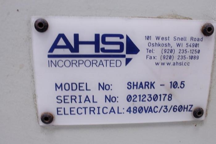 Used 128" AHS INC. MODEL. SHARK 10.5 CORE CUTTER
