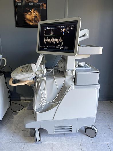 Gebraucht Philips IE33 Ultraschallgerät mit 4 Ultraschallsonden, Sony Drucker