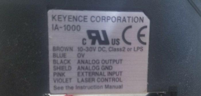 Keyence Laser Sensor -- IA-1000