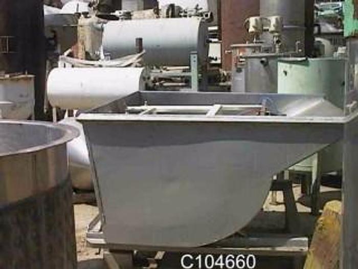 Used Dumper, Bin, Hopper, 5' x 5' x 24", Tilt Dump #S104660