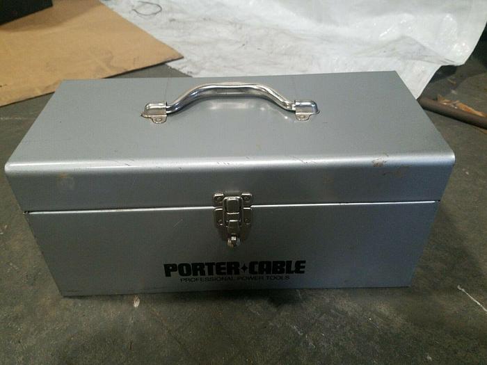 Used Porter Cable Plate Joiner in Tool Box Model 555 Biscuit Joiner