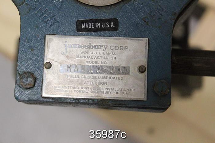 Used Neles Jamesbury 4" Hand Operated Wafer Sphere Butterfly Valve, 815L 11 3600 MT #35987