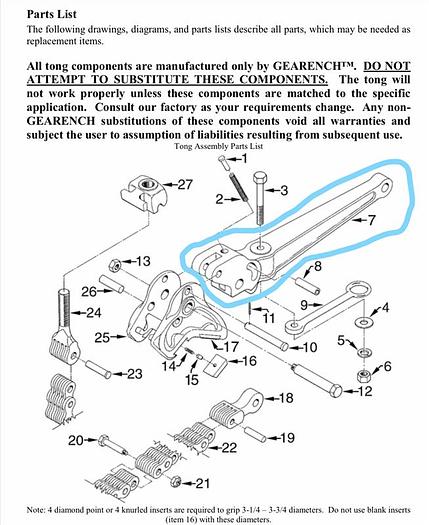 0 Petol Gearench Tools DH4174-C12 Petol Handle 12" Clevis Type