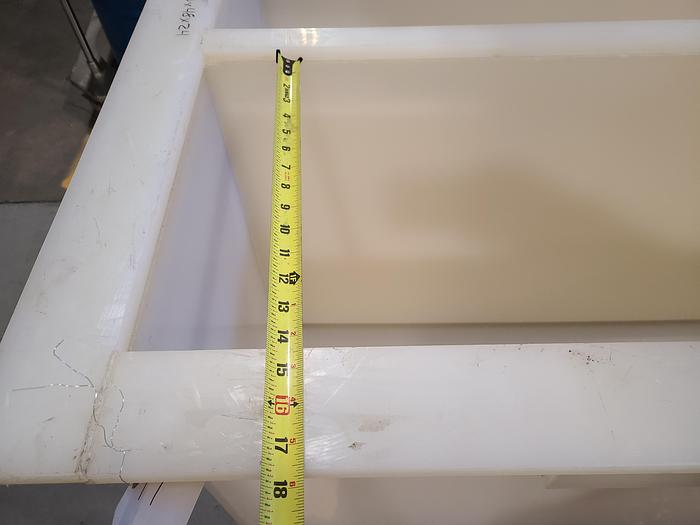 Used Polypro Tank Counter Flow Rinse side and bottom support 70" x 28" x 29" Removable Partition - LARRY PLEASE CHECK DEMENTIONS