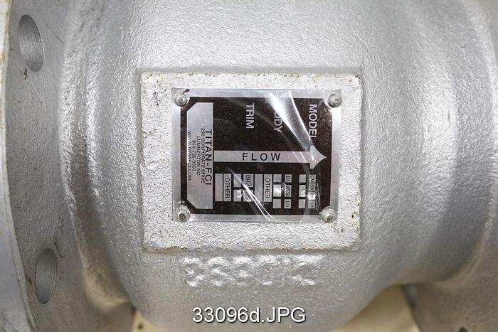 Used Titan FCI CV51 6" Spring Check Valve #33096