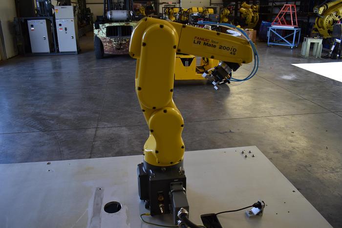 Refurbished Fanuc Lr Mate 200iD/4s Industrial Robot with R30ib Controller, Training Cart, and Gripper - 2016
