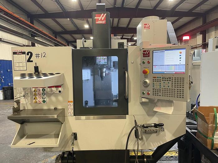 Used 2021 HAAS Super Mini Mill 2 CNC 4-Axis Vertical Machining Center ***Low Hours***