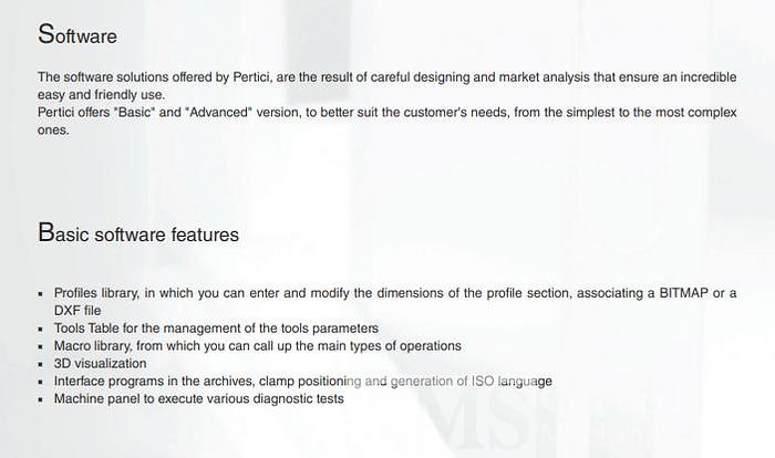 Pertici Machining Center Model 400