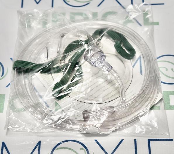 8110-7 SALTER LABS OXYGEN MASK (ADULT) MEDIUM CONCENTRATION 7' (2.1 M) SUPPLY TUBE, ELASTIC STRAP FIXATION, 80 UNITS