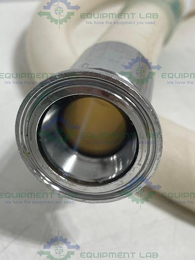 Used 96" Silicone Hose w/ 1 1/2" Sanitary Fittings 125 PSI at 20°C