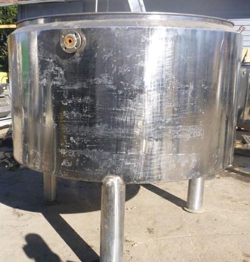 Used Tank, 690 Gallon, 316 Stainless Steel, 70" x 39", Jacketed, OT/CB #S743438