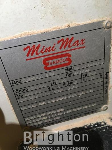 Used 2000 SCM MiniMax Formula S30 Sliding Saw