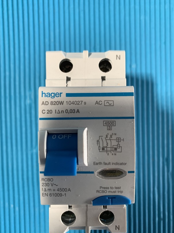 Used Hager Earth Fault Indicator AD-820W