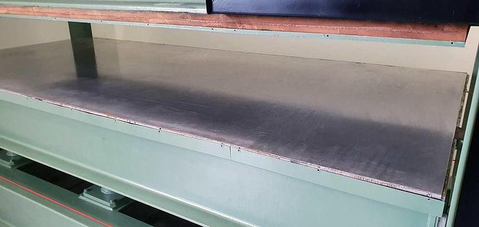 Used Höfer hydraulic veneer press H120 SS, 300 x 130cm