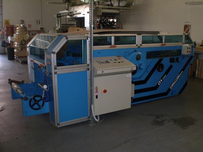 Used 2005  CAVALLERI CT8 SHEETER (850 mm) & 2005  MANZONI TC 504 FLEXO 4 COL. (600mm) FLEXO !FOR SALE TOGHETER!