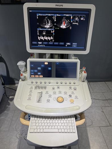 Gebraucht Philips IE33 Ultraschallgerät mit 4 Ultraschallsonden, Sony Drucker