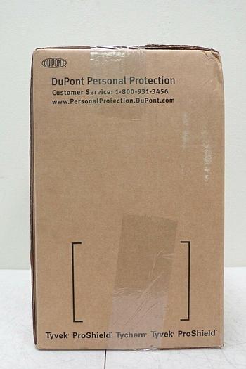 Used Dupont Tychem BR BR128TYLLG0002BN Yellow Coverall, Size LG, 2/Box