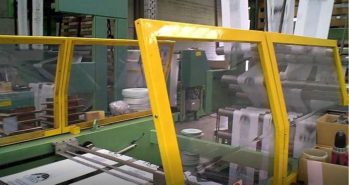 Used Elba SA-90 - T-shirt film bag welding machine - 3 lanes (1997)