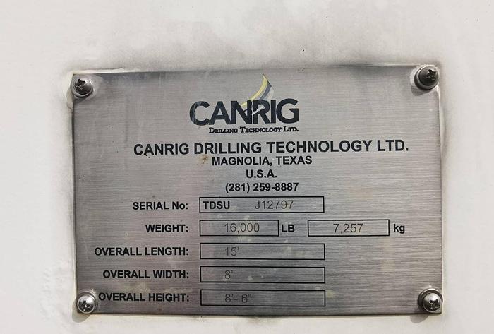 Canrig 1250AC-681 Top drive with Frequency cabinet