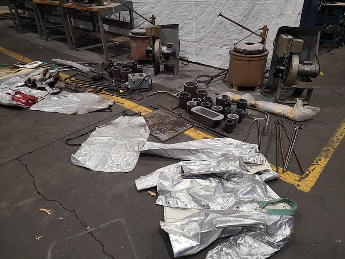 Used Speedy Melt Gas Fired Metal Melting Furnace with Accessories