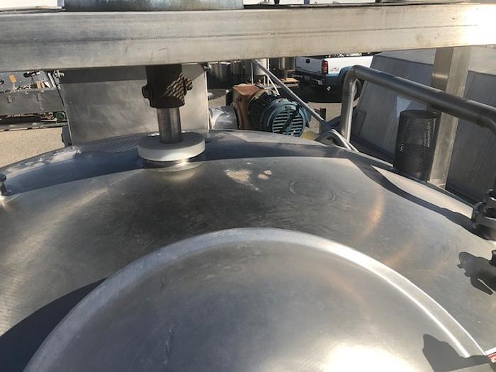 Used Feldmeier 1,000 Gallon Jacketed Concentrate Chopper Tank