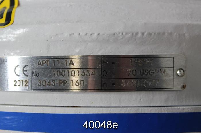 Unused Sulzer APT11-1A Pump, Unused #40048