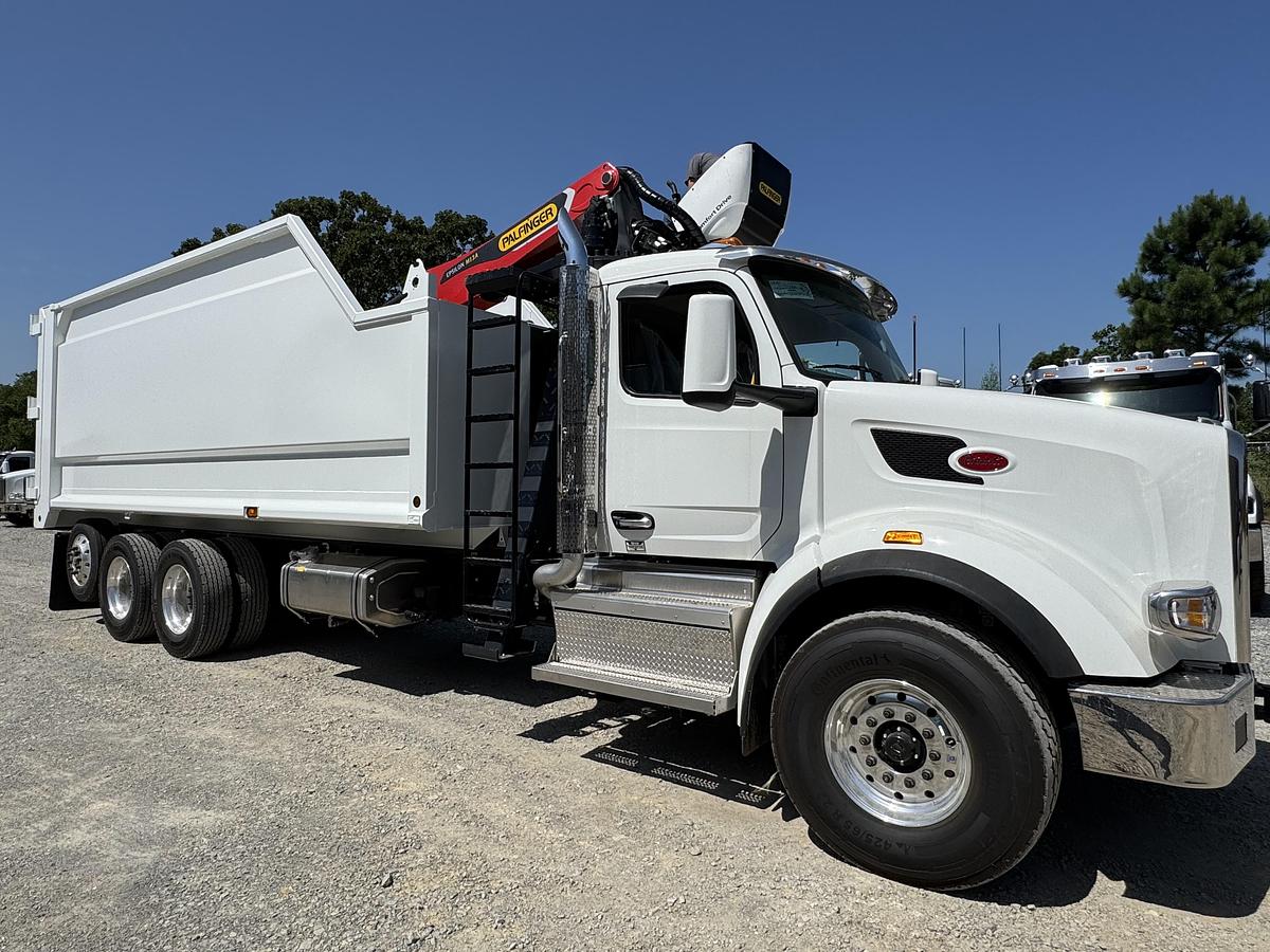 Peterbilt 567 with Palfinger M98 and 24' Dump