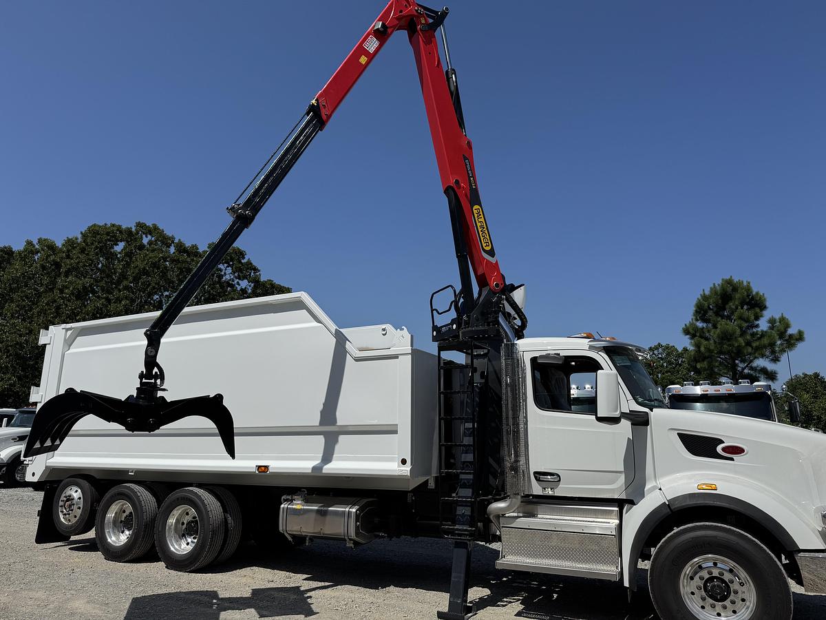 Peterbilt 567 with Palfinger M98 and 24' Dump