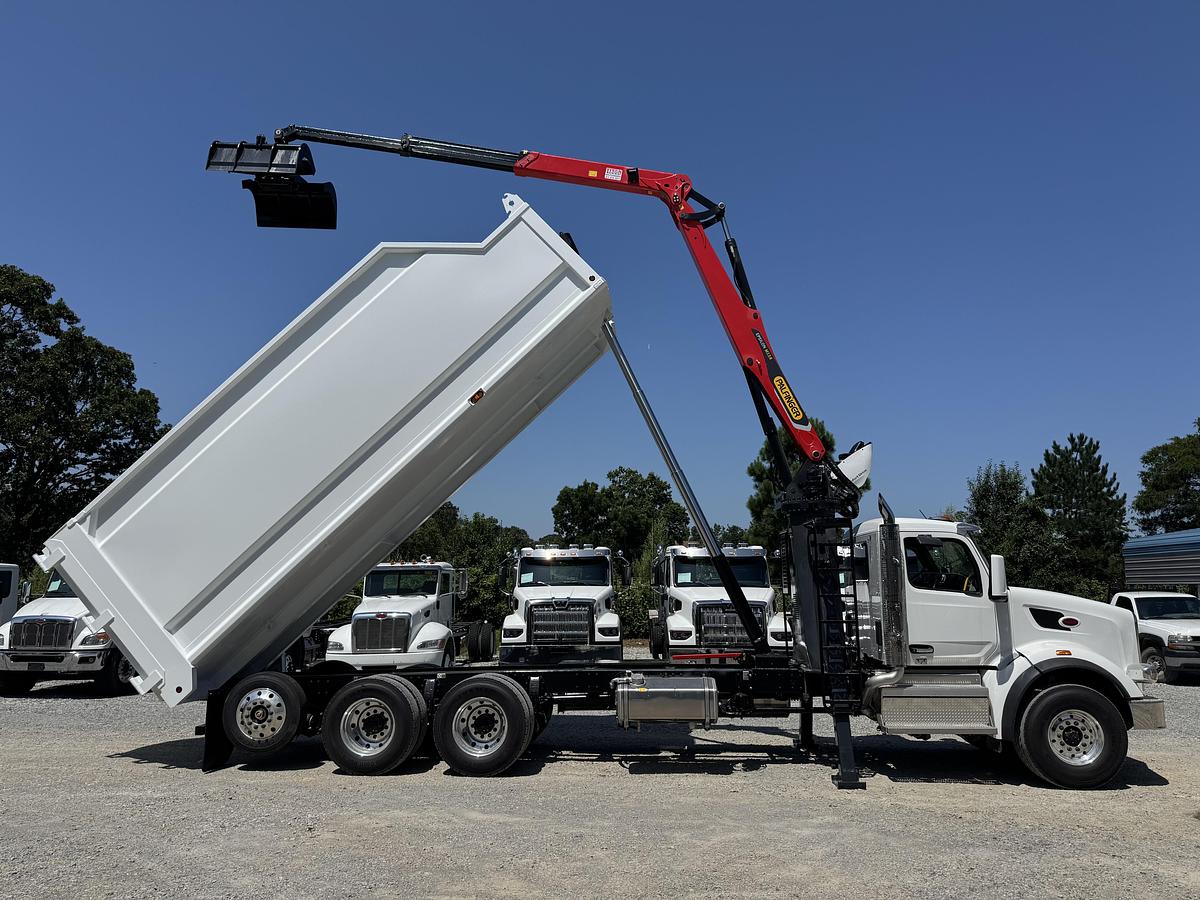 Peterbilt 567 with Palfinger M98 and 24' Dump