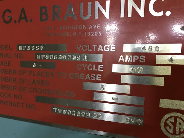 Used 2006 BRAUN 3 STATION SHEET FEEDER