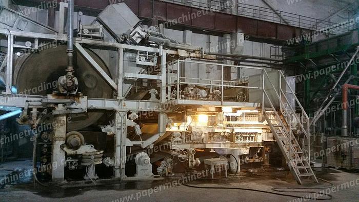 Used (PMT-34) - Tissue Paper machine - 1 Wire Fourdrinier -/including stock preparation and Slitter Rewinder
