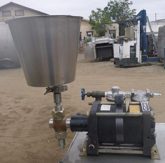 Used Pump, Pneumatic, 2 HP, S/st, Liquid, Haskel #S743840