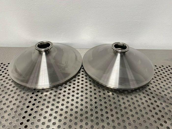 Used Stainless Steel Cylindrical 1 1/2" Sanitary Fitting to 8 1/2" OD Connection