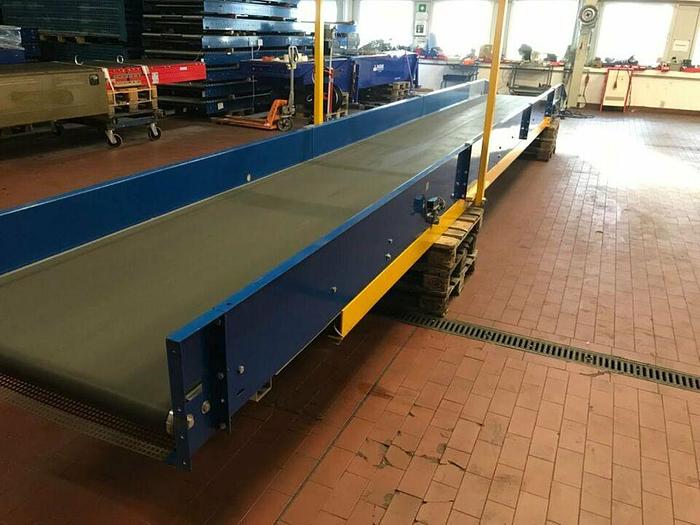 Gebraucht BUDDE Gurtförderer Förderband Steigband mit Knick