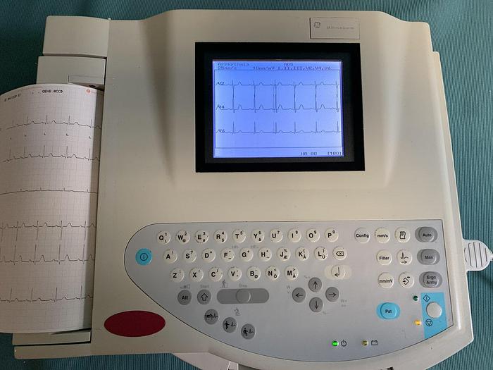 Gebraucht GE Mac 1200 ST EKG Gerät V6.2 mit 10 adriges EKG Kabeln