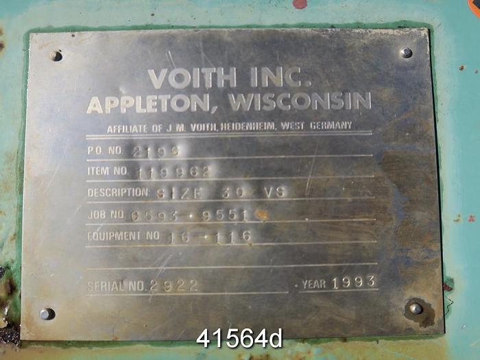 Used Voith VS 30 Pressure Screen, With Basket #41564