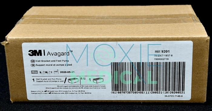 3M Avagard 9201 Wall Bracket and Foot Pump for use with 9200 & 9200C New