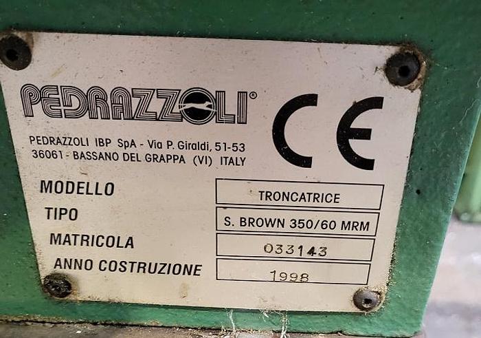 Gebruikt Troncatrice A Disco Pedrazzoli 350 Usato
