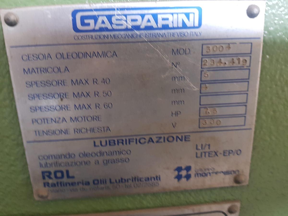 Usato Cesoia Gasparini 3000 x 5-4 Idraulica