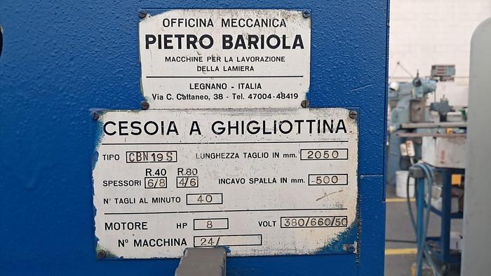Usato Cesoia Bariola 2050 x 6/8