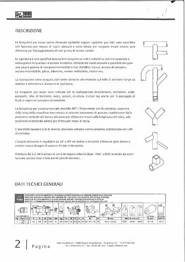 Usato Levigatrice Aceti Art.130 Usata