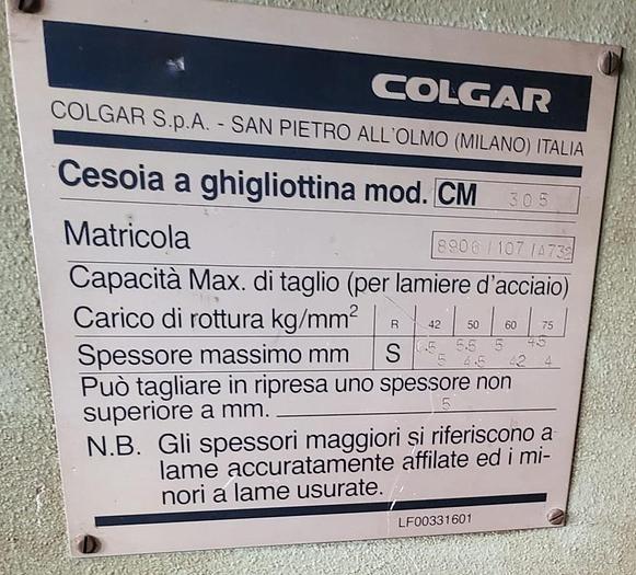 Gebruikt Cesoia Colgar 3000 x 5 /6