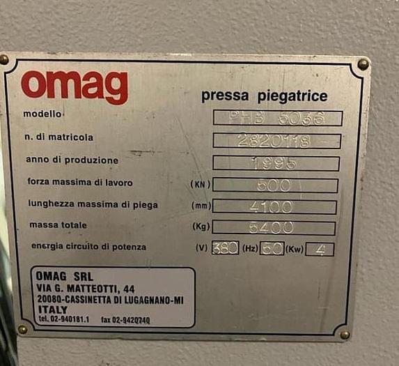 Usato Piegatrice Omag 4000 x 50 TON