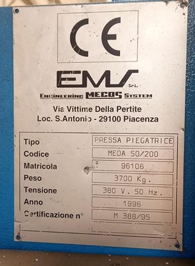 Usato Piegatrice Mecos 2000 x 50 ton