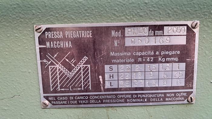 Gebruikt Piegatrice Masperi 2050 x 50 Ton