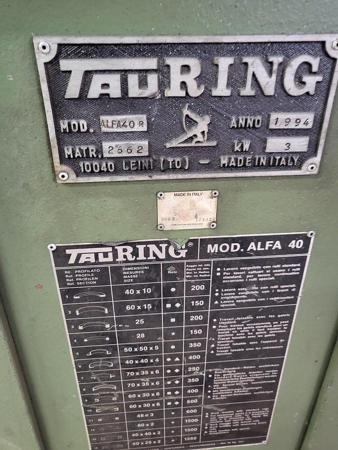 Usato Curvaprofili Tauring 40