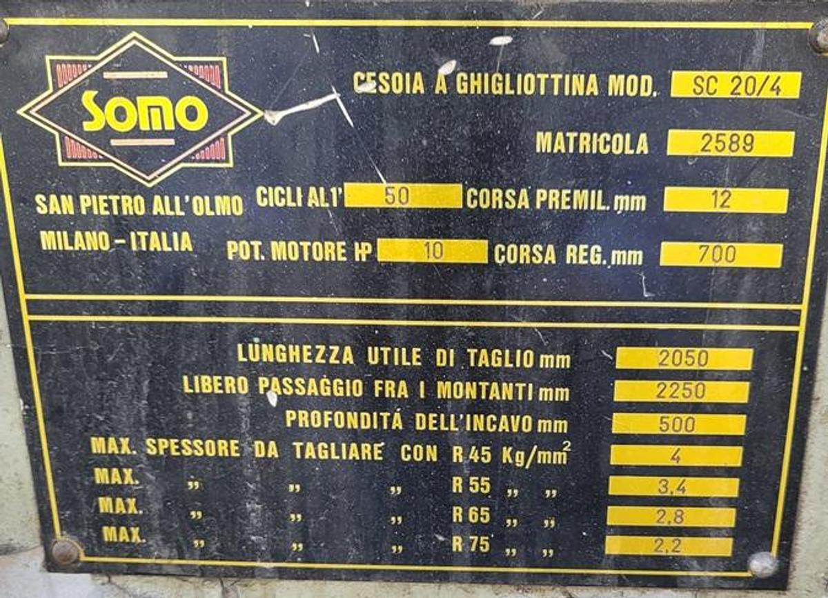 Usato Cesoia Somo 2000 x 4