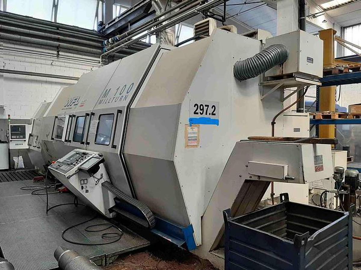 Gebruikt 1997 Tornio Parallelo A Bancale Inclinato Multitasking Wfl Mill-Turn M 100 X 3000 Cnc