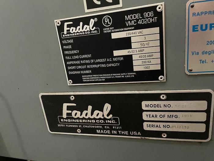 Gebruikt Centro di Lavoro Fadal Usato